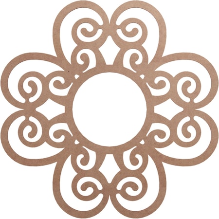 Ekena Millwork Cohen Wood Fretwork Pierced Ceiling Medallion, Wood (Paint Grade), 32"OD x 11"ID x 3/8"T CMWP32X32X0375COMF